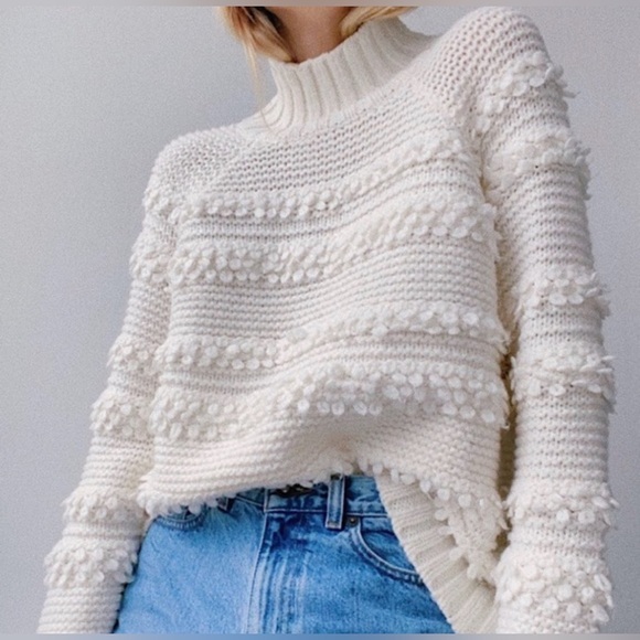 Lou & Grey Sweaters - Lou & Grey Women’s Sweater Pullover Sz Large Cream Ivory Chunky Oversized